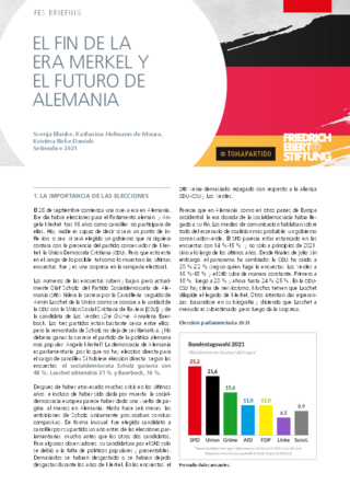 El fin de la era Merkel y el futuro de Alemania